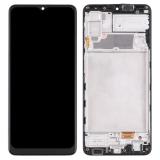 TOUCHSCREEN DISPLAY AMOLED + DISPLAY COMPLETO + FRAME PER SAMSUNG GALAXY A22 4G A225F NERO ORIGINALE (SERVICE PACK) (ASSEMBLATO)