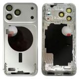 COVER CENTRALE A PER APPLE IPHONE 17 PRO MAX 6.9 ARGENTO ORIGINALE