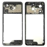 COVER CENTRALE B PER REALME C53 (RMX3760) NERO ORIGINALE