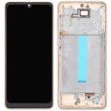 DISPLAY LCD + TOUCHSCREEN DISPLAY COMPLETO + FRAME PER SAMSUNG GALAXY A33 5G A336B ORO OEM OLED