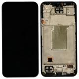 TOUCHSCREEN + DISPLAY LCD DISPLAY COMPLETO + FRAME PER SAMSUNG GALAXY M35 5G M356B NERO ORIGINALE (SERVICE PACK)