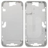 COVER CENTRALE A PER APPLE IPHONE 16 PLUS 6.7 BIANCO OEM (SENZA PULSANTE DELLA FOTOCAMERA + CAVO)