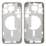COVER CENTRALE A PER APPLE IPHONE 15 PRO MAX 6.7 TITANIO NATURALE MATERIALE ORIGINALE