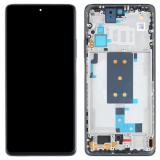 TOUCHSCREEN + DISPLAY LCD DISPLAY COMPLETO + FRAME PER XIAOMI 11T PRO 5G (2107113SG 2107113SI) GRIGIO ORIGINALE (SERVICE PACK) (5600030K3S00/56000E0K3S00) ( 5600040K3S00/56000D0K3S00)