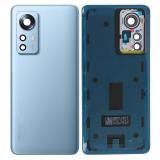 COVER POSTERIORE PER XIAOMI 12 PRO (2201122C 2201122G) BLU ORIGINALE