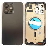 COVER POSTERIORE PER APPLE IPHONE 14 PRO MAX 6.7 NERO MATERIALE ORIGINALE