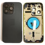 COVER POSTERIORE PER APPLE IPHONE 14 PRO 6.1 NERO MATERIALE ORIGINALE