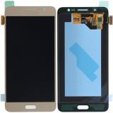 TOUCHSCREEN + DISPLAY LCD DISPLAY COMPLETO SENZA FRAME PER SAMSUNG GALAXY J5 2016 J510F ORO ORIGINALE (SERVICE PACK)