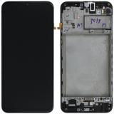 TOUCHSCREEN + DISPLAY LCD DISPLAY COMPLETO + FRAME PER SAMSUNG GALAXY M30S M307F / M21 M215F NERO ORIGINALE (SERVICE PACK)