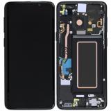 TOUCHSCREEN + DISPLAY AMOLED DISPLAY COMPLETO + FRAME PER SAMSUNG GALAXY S9 G960F SCHERMO SERVICE PACK + FRAME (NON ORIGINALE)
