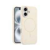 CUSTODIA CELLULARE DI SILICONE LIQUIDO + MAGNETICO PER APPLE IPHONE 17 BIANCO