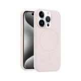 CUSTODIA CELLULARE DI SILICONE LIQUIDO + MAGNETICO PER APPLE IPHONE 15 PRO MAX ROSA