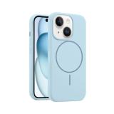 CUSTODIA CELLULARE DI SILICONE LIQUIDO + MAGNETICO PER APPLE IPHONE 15 PLUS BLU