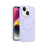 CUSTODIA CELLULARE DI SILICONE LIQUIDO + MAGNETICO PER APPLE IPHONE 14 VIOLA