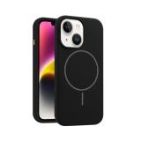 CUSTODIA CELLULARE DI SILICONE LIQUIDO + MAGNETICO PER APPLE IPHONE 14 NERO