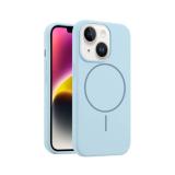 CUSTODIA CELLULARE DI SILICONE LIQUIDO + MAGNETICO PER APPLE IPHONE 14 BLU