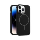 CUSTODIA CELLULARE DI SILICONE LIQUIDO + MAGNETICO PER APPLE IPHONE 14 PRO MAX NERO