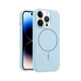 CUSTODIA CELLULARE DI SILICONE LIQUIDO + MAGNETICO PER APPLE IPHONE 14 PRO BLU