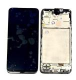 TOUCHSCREEN + DISPLAY AMOLED DISPLAY COMPLETO + FRAME PER SAMSUNG GALAXY A17 5G A176B NERO ORIGINALE (SERVICE PACK)