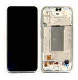 TOUCHSCREEN + DISPLAY AMOLED DISPLAY COMPLETO + FRAME PER SAMSUNG GALAXY A36 5G A366B LIMA VERDE ORIGINALE (SERVICE PACK) (ASSEMBLATO)