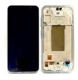 TOUCHSCREEN + DISPLAY AMOLED DISPLAY COMPLETO + FRAME PER SAMSUNG GALAXY A36 5G A366B BIANCO ORIGINALE (SERVICE PACK) (ASSEMBLATO)