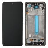TOUCHSCREEN + DISPLAY LCD DISPLAY COMPLETO + FRAME PER SAMSUNG GALAXY A53 5G A536B NERO ORIGINALE (SERVICE PACK) (ASSEMBLATO)