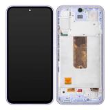TOUCHSCREEN + DISPLAY LCD DISPLAY COMPLETO + FRAME PER SAMSUNG GALAXY A54 5G A546B VIOLA ORIGINALE (SERVICE PACK) (ASSEMBLATO)