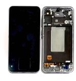 TOUCHSCREEN + DISPLAY AMOLED DISPLAY COMPLETO + FRAME PER SAMSUNG GALAXY A56 5G A566B NERO / GRAPHITE ORIGINALE (SERVICE PACK) (ASSEMBLATO)