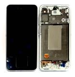 TOUCHSCREEN + DISPLAY AMOLED DISPLAY COMPLETO + FRAME PER SAMSUNG GALAXY A56 5G A566B GRIGIO ORIGINALE (SERVICE PACK) (ASSEMBLATO)