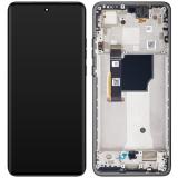 TOUCHSCREEN + DISPLAY AMOLED DISPLAY COMPLETO + FRAME PER MOTOROLA EDGE 40 NEO (XT2307-1) NERO ORIGINALE (SERVICE PACK )