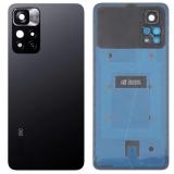 COVER POSTERIORE PER XIAOMI REDMI NOTE 11 PRO+ 5G (21091116UG 21091116UC) NERO ORIGINALE