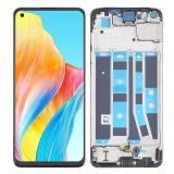 DISPLAY OLED + TOUCHSCREEN DISPLAY COMPLETO + FRAME PER OPPO A78 4G (CPH2565) NERO OEM