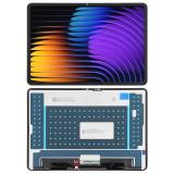 DISPLAY LCD + TOUCHSCREEN DISPLAY COMPLETO SENZA FRAME PER XIAOMI PAD 7 (2410CRP4CG) / XIAOMI PAD 7 PRO (24091RPADG) NERO ORIGINALE