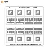 AMAOE F-EMMC RETE PETROLIFERA VERDE STAMPO METALLICO DEGLI IC PER BGA254 / BGA153 / BGA297