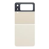 SET 2 PEZZI COVER POSTERIORE PER SAMSUNG GALAXY Z FLIP 3 5G F711B CREMA