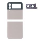SET 2 PEZZI COVER POSTERIORE PER SAMSUNG GALAXY Z FLIP4 5G F721B ROSA ORO