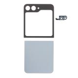 SET 2 PEZZI COVER POSTERIORE PER SAMSUNG GALAXY Z FLIP6 5G F741B ARGENTO
