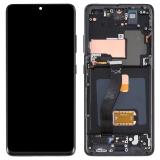 DISPLAY LCD + TOUCHSCREEN DISPLAY COMPLETO + FRAME PER SAMSUNG GALAXY S21 ULTRA 5G G998B FANTASMA NERO OEM OLED