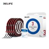 RELIFE HX2 NASTRO BIADESIVO PER SIGILLATURA E AMMORTIZZAZIONE DI TELEFONI CELLULARI 3MM PER RISOLVE PROBLEMI QUALI IL SOLLEVAMENTO DELLO SCHERMO LE INFILTRAZIONI DI LUCE DAL TELAIO LA SIGILLATURA DI SCHERMI CURVI E ALTRE PROBLEMATICHE DI RIPARAZIONE