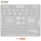 AMAOE U-IP12 IP 16-A18 / A18 PRO 0.12mm STAMPO METALLICO DEGLI IC PER APPLE IPHONE 16 / 16 PLUS / 16 PRO / 16 PRO MAX
