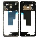 COVER CENTRALE B PER OPPO A40 (CPH2669) / A40M (CPH2669) NERO ORIGINALE