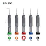 RELIFE RL-717A SET DI CACCIAVITI A RAZZO (0.8MM PENTALOBO / 1.5MM PHILLIPS / 0.6MM TRI POINT / 2.5MM PINHEAD / IP17 TORX CACCIAVITE)