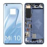 TOUCHSCREEN + DISPLAY LCD DISPLAY COMPLETO + FRAME PER XIAOMI MI 10 5G GRIGIO / MI 10 PRO 5G ORIGINALE (C VERSION)（SERVICE PACK）