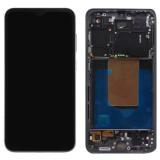 TOUCHSCREEN + DISPLAY AMOLED DISPLAY COMPLETO + FRAME PER SAMSUNG GALAXY S24 FE S721B GRAFITE / NERO ORIGINALE (SERVICE PACK) (ASSEMBLATO)