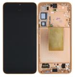 TOUCHSCREEN + DISPLAY AMOLED DISPLAY COMPLETO + FRAME PER SAMSUNG GALAXY S24 PLUS / S24+ 5G S926B ARANCIA ORIGINALE (SERVICE PACK)