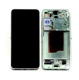 TOUCHSCREEN + DISPLAY AMOLED DISPLAY COMPLETO + FRAME PER SAMSUNG GALAXY S25 5G S931B VERDE MENTA ORIGINALE (SERVICE PACK) (ASSEMBLATO)