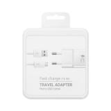 CAVO DATI SUPERCHARGE MICRO-USB EP-TA20EWE ORIGINALE PER SAMSUNG GALAXY S7 EDGE G935F BIANCO