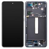 DISPLAY LCD + TOUCHSCREEN DISPLAY COMPLETO + FRAME PER SAMSUNG GALAXY S21 FE 5G G990B NERO / GRAPHITE OEM OLED