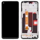DISPLAY LCD + TOUCHSCREEN DISPLAY COMPLETO + FRAME PER OPPO A74 5G (CPH2197 CPH2263) / A54 5G (CPH2195) NERO ORIGINALE