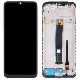 TOUCHSCREEN + DISPLAY LCD DISPLAY COMPLETO + FRAME PER XIAOMI REDMI 10C (220333QAG 220333QBI 220333QNY) POCO C40 (2022) NERO ORIGINALE (SERVICE PACK)